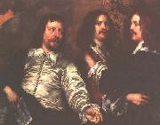 William Dobson The Artist, Sir Charles Cotterell and Balthasar Gerbier oil painting picture wholesale